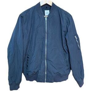 Gap 2016‎ Vintage Bomber Jacket Black Small EUC